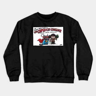 The Daring Adventures of The Caped Cat Crusader! Crewneck Sweatshirt